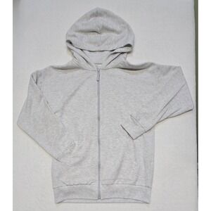 DSG Women's Light Gray Full Zip‎ Hoodie Jacket Athleisure Casual Size L